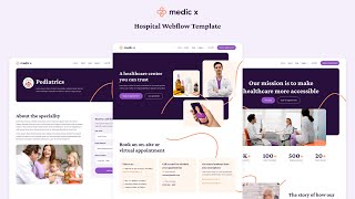 Medic X - Hospital Webflow Template | BRIX Templates