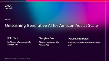 AWS re:Invent 2025 - Unleashing Generative AI for Amazon Ads at Scale (AMZ303)