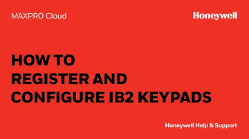 How to Register and Configure IB2 Keypads on a MAXPRO® Intrusion Controller