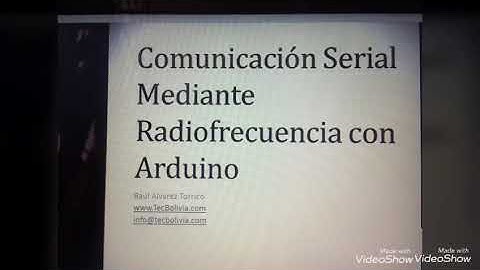 Comunicación Serial Mediante Radiofrecuencia con Arduino.