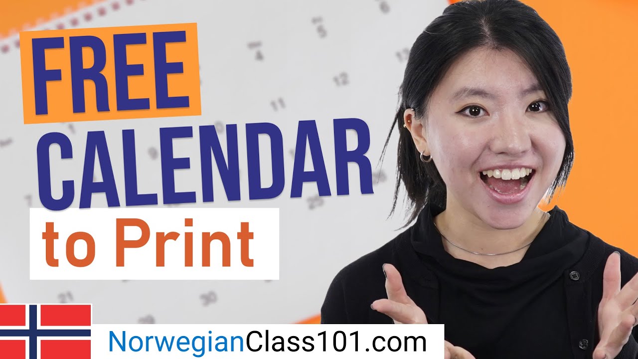 Get your FREE Norwegian 2026 Printable Calendar