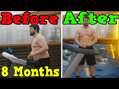Running Every Day for 8 Months (Weight Loss Time Lapse)