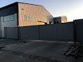 Откатные ворота 9 метров на консольной балке.