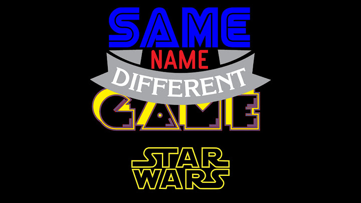 Same Name, Different Game: Star Wars (NES vs. Famicom)