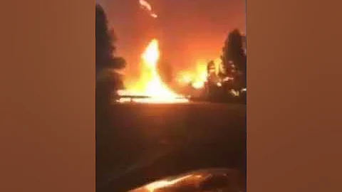Super Scary Narrow Escape Woosley Fire Maliibu Can...