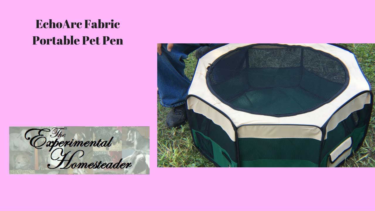 EchoArc Fabric Portable Pet Pen YouTube