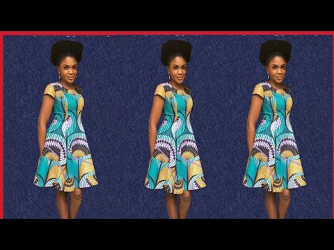How to make 6 pieces gown/no waistline cut / 2020 easy method - YouTube