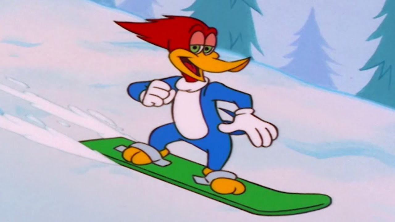 Pica-Pau Adora Praticar Snowboard | Pica-Pau em Português - YouTube