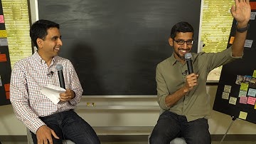 Sal Khan chats with Google CEO Sundar Pichai
