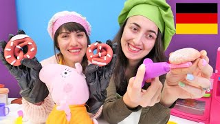 Hamur Oyunları Sevcan Ve Ümit Alman Pastası Ve Simidi Yapıyor Kızlar Için Video