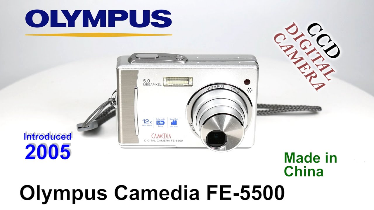 2005 Olympus Camedia FE-5500 - CCD Digital Camera - YouTube
