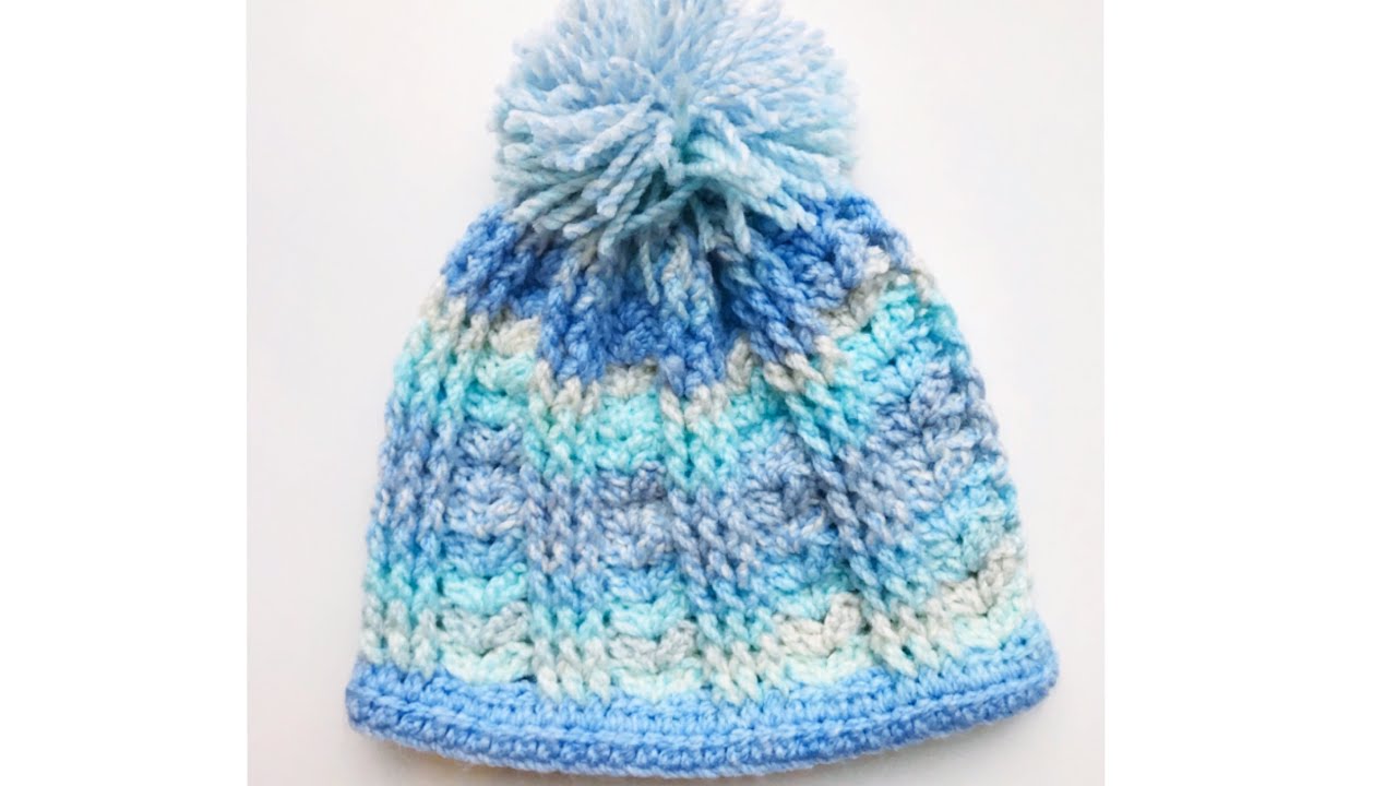 Easy crochet hat in various sizes LEFT HAND CROCHET TUTORIALS