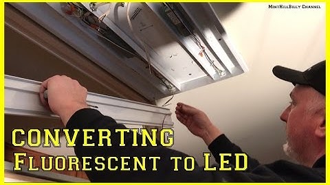 How To Convert A Fluorescent  Light Fixture To LED