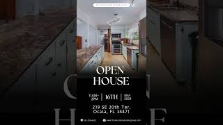 WOODFIELDS OPEN HOUSE ALERT ✨🏡 219 SE 20th Ter, Ocala, FL 34471