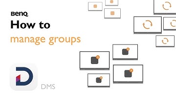 How to manage groups in BenQ DMS
