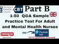 Part b 50 cbt practice test  adult and mental health nursing