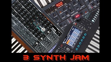 3 Synth Jam ( Sequential OB-6, Arturia MatrixBrute, Roland Fantom ) | No Talking |