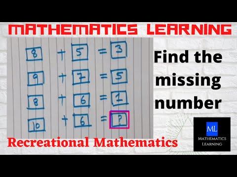 Number Puzzle #18 | Can you find the missing number