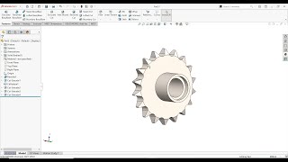 Ideal sprocket in solidworks  .How to design Ideal sprocket in solidworks ?  exercise tutorial