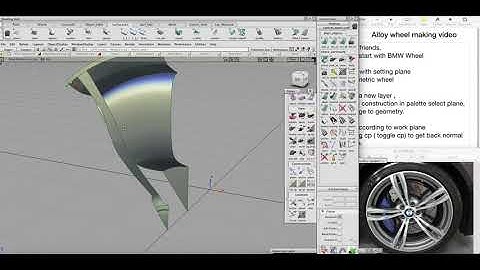 ALLOY WHEEL detail working procedure in ALIAS