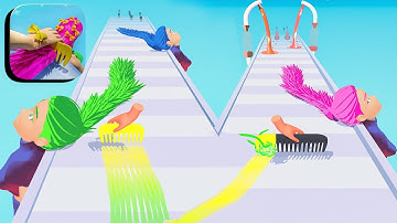 Brush Hair ​- All Levels Gameplay Android,ios (Levels 17-18)