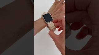 Apple Watch Band Biege Elastic Solo Loop Women Bracelet Strap for iWatch Series Unboxing #shorts