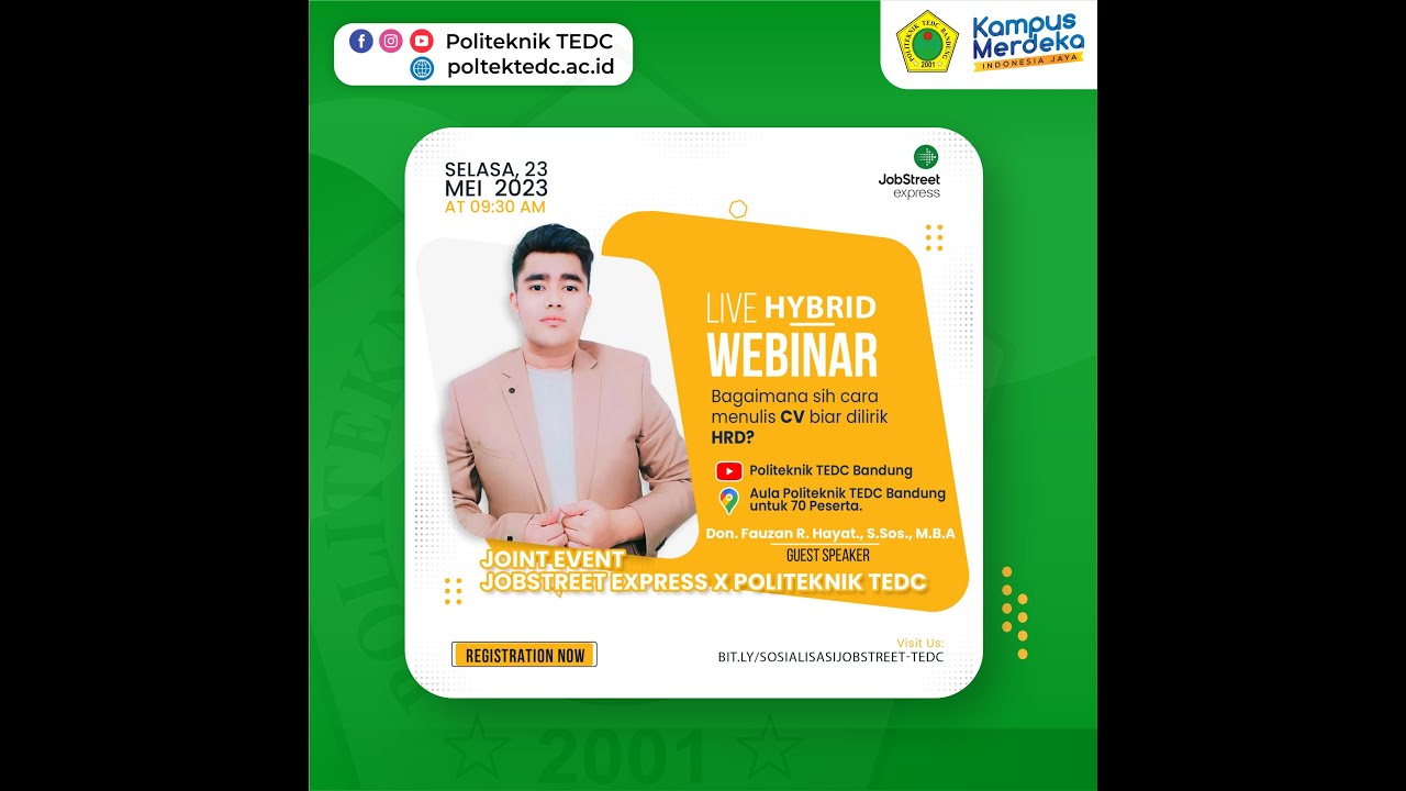 Joint Event Jobstreet Express X Politeknik TEDC YouTube