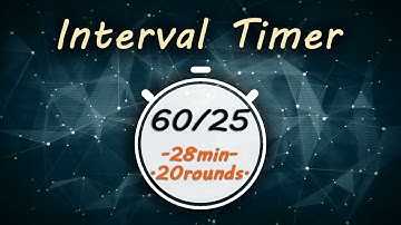 60/25 Interval Timer || Tabata 60/25 || TheTimer2Go ||