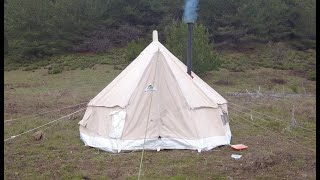 Sobalı Çadır Kampı - Solo - Asmr - Stove Tent Camp