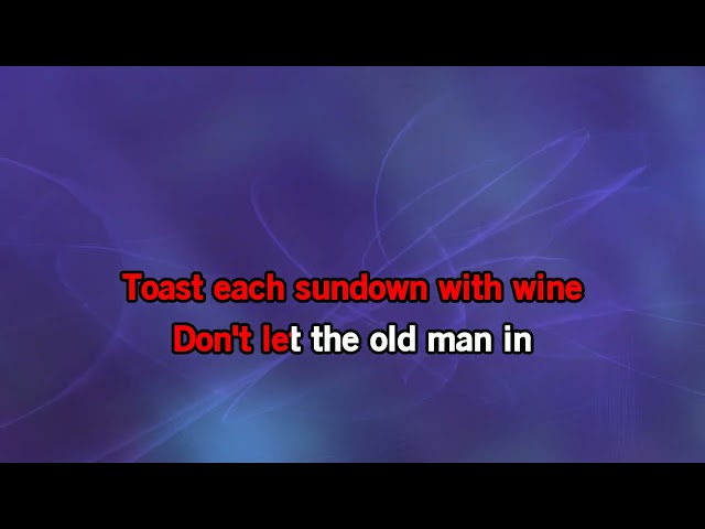 Toby Keith - Don't Let The Old Man In [Karaoke Version] class=