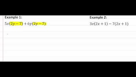 10.1c Factor Common Factors and Grouping-Binomial GCF
