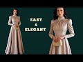 ✅ Evening Dress Pattern Making | Beginner-Friendly Sewing Tutorial