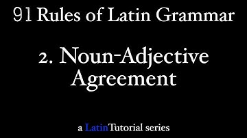 Rule 2: Noun-Adjective Agreement
