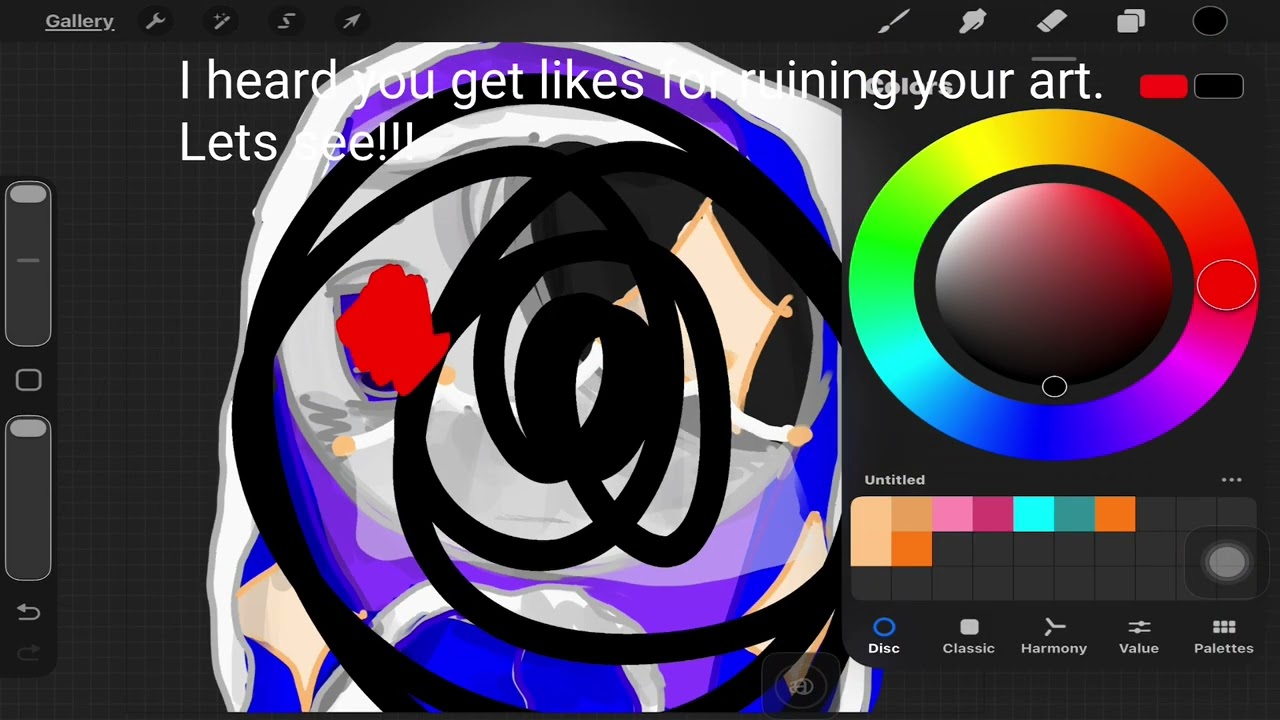 I heard you get likes and views for destroying your art!