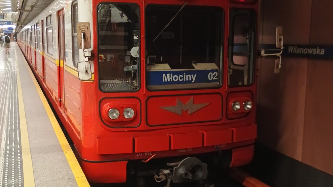Pociągi Metra Warszawskiego na linii M1 cz.(2/3)