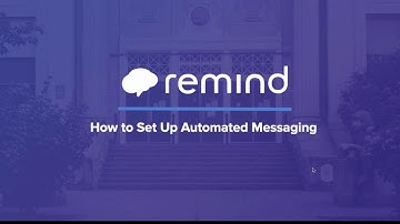 How to set up an auto message in Remind
