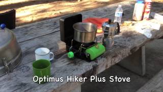 Camping Soda Springs. New Frontier fire pit, Latte's made with Bialetti stovetop & Optimus stove by SPQR-Z 3,807 views 10 years ago 7 minutes, 56 seconds