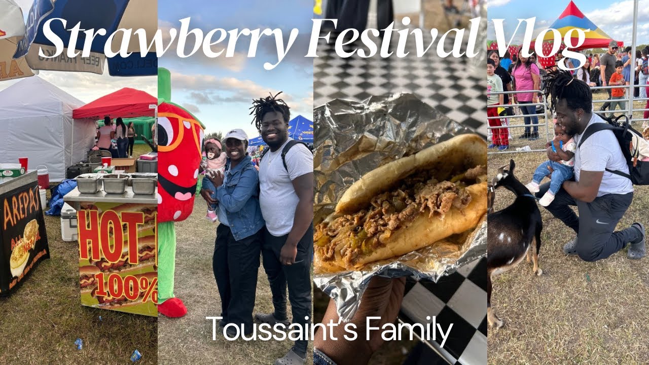 Family Day | Florida Strawberry Festival, Trying Dubai chocolate, petting zoo, & more ! 