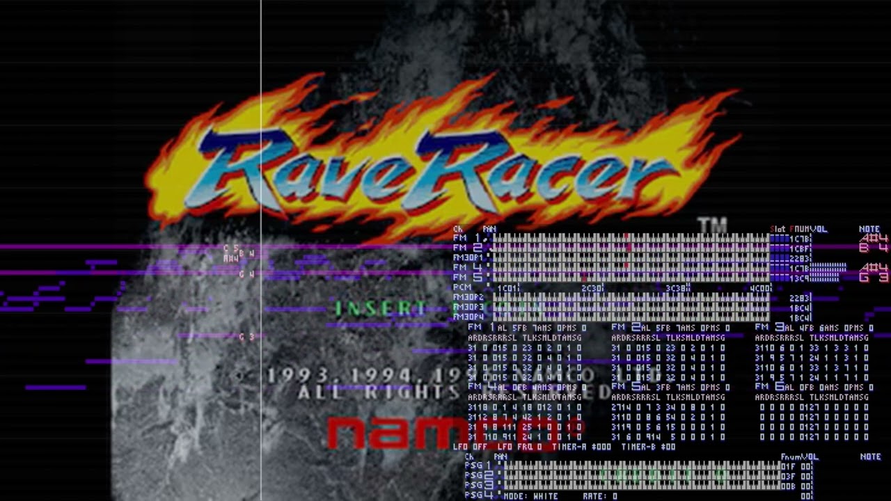 NAMCO] Rave Racer Blue Topaz [MegaDrive] [YM2612 Cover] - YouTube
