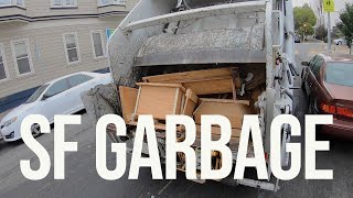 San Francisco Garbage Truck Compilation  Abandoned Waste