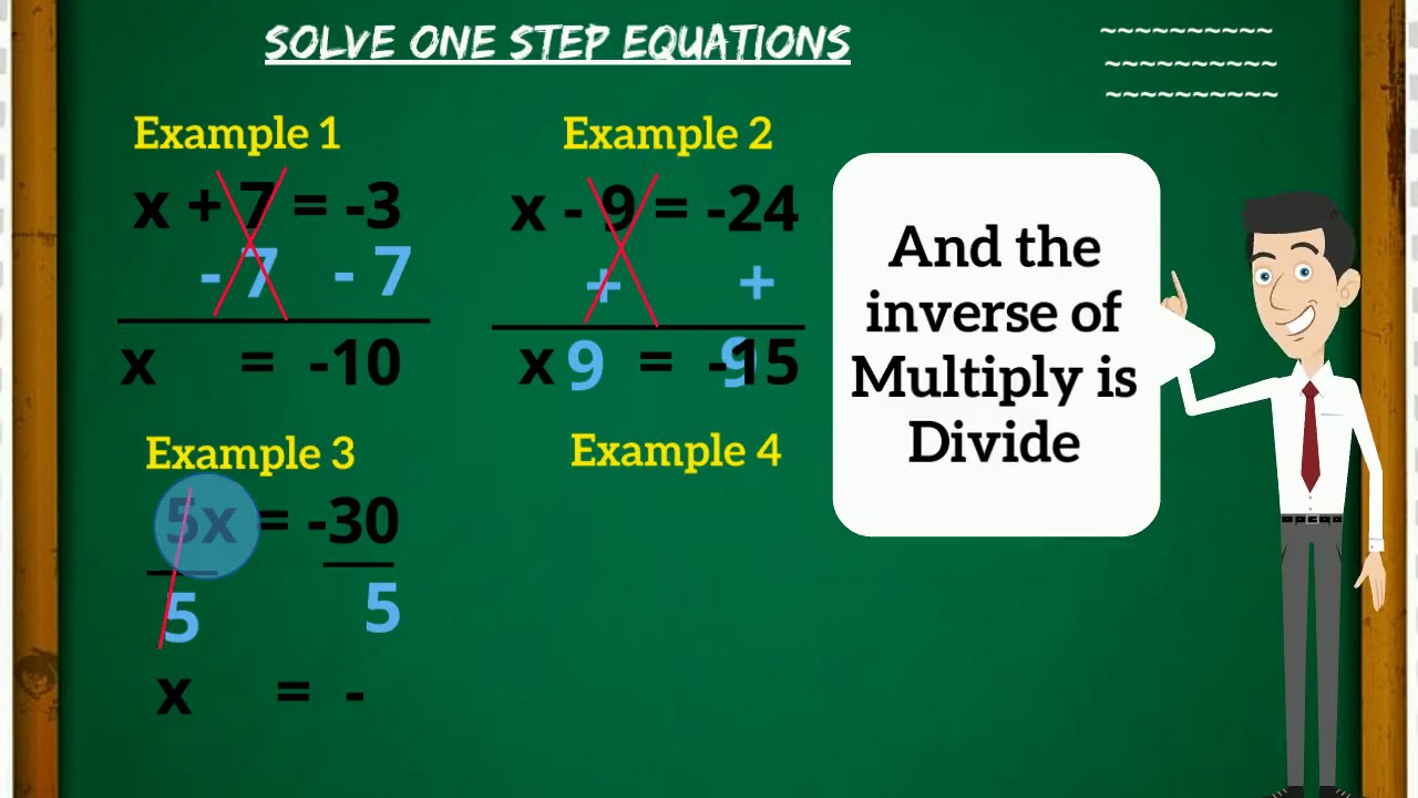 solving-one-step-equations-with-integers-youtube