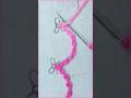 hand embroidery amazing scroll stitch chain, easy way of learning stich #modernembroidery