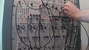 CMS 2500 Euro Rack Module Demo - 12 module system, part 1