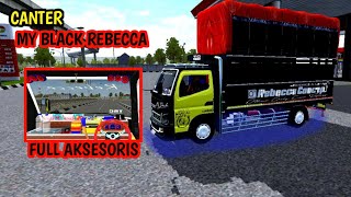 MOD BUSSID TERBARU CANTER MY BLACK REBECCA ❗❗❗