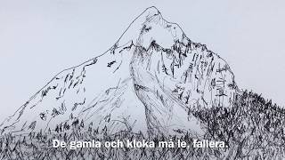 Miniatura del video "Vi gå över daggstänkta berg (text/lyrics) sång, piano, gitarr"