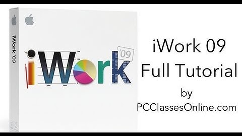 iWork Full Tutorial - By PCClassesOnline.com