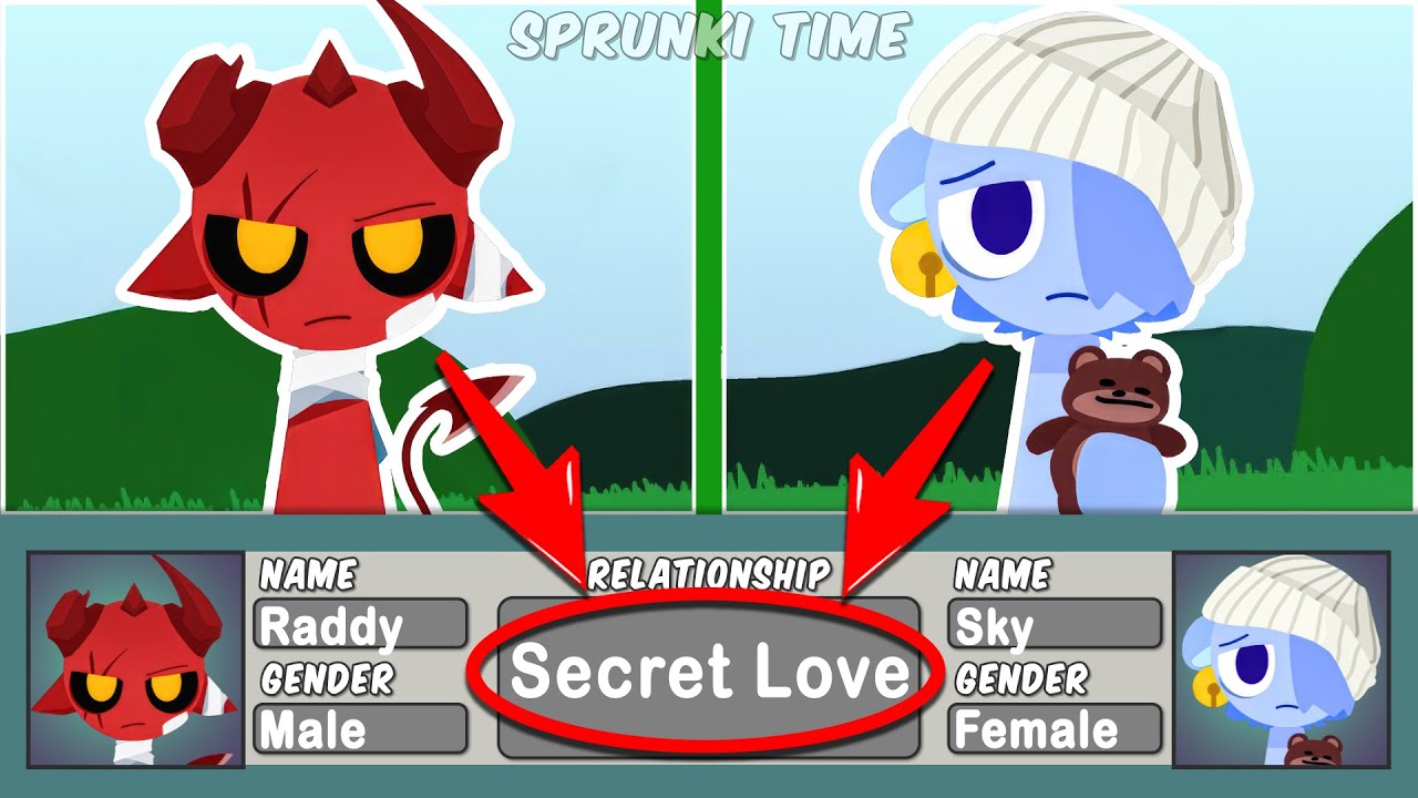 Incredibox Sprunki Sprunke Sky and you - NEW UPDATE (RELATIONSHIPS) | ALL Characters Relationships