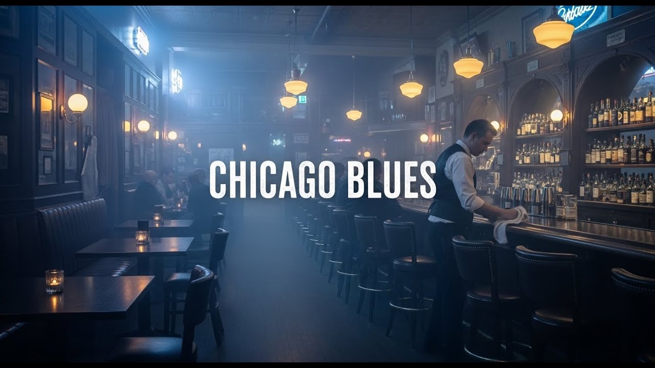 Chicago Blues Guitar Session | Dark Electric Blues Reflection