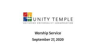 Sunday Worship Service, September 27, 2020 - We’re Gonna Keep on Moving Forward