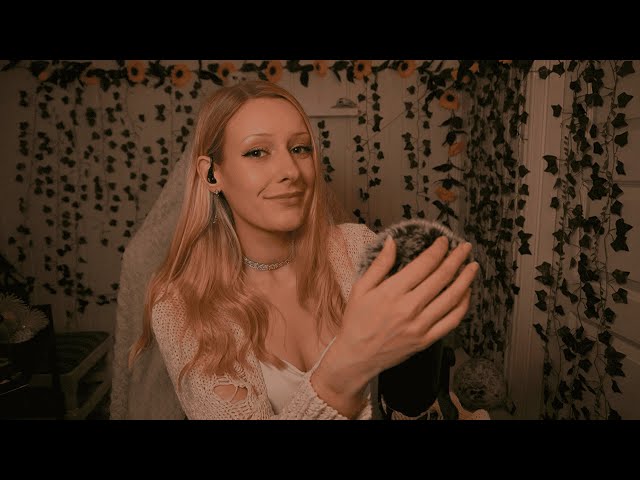 ASMR | "Shh, it's okay" - bassy up close whispers w/soft scratches & hand movements ♡